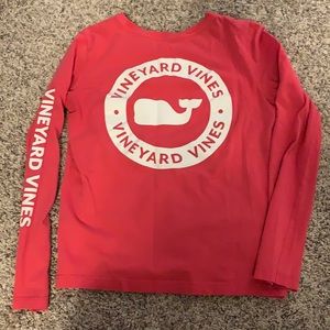 Pink Vineyard Vines long sleeve tee